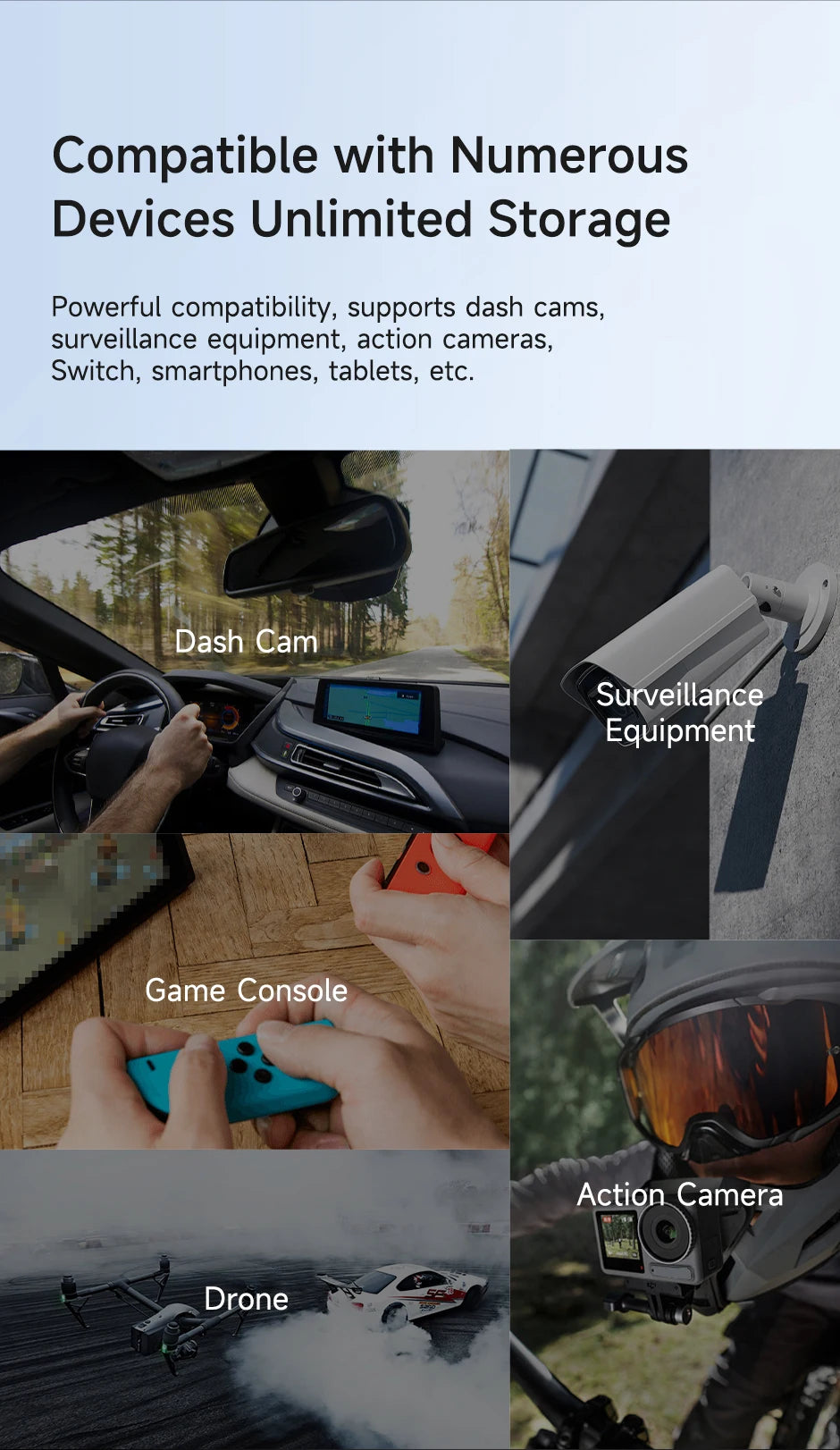 MOVESPEED B300 170MB/s TF Card A2 V30 High Speed Flash Memory Card 256GB 128GB SDXC Mini SD Card  for Camera DV Dash Cams Drones