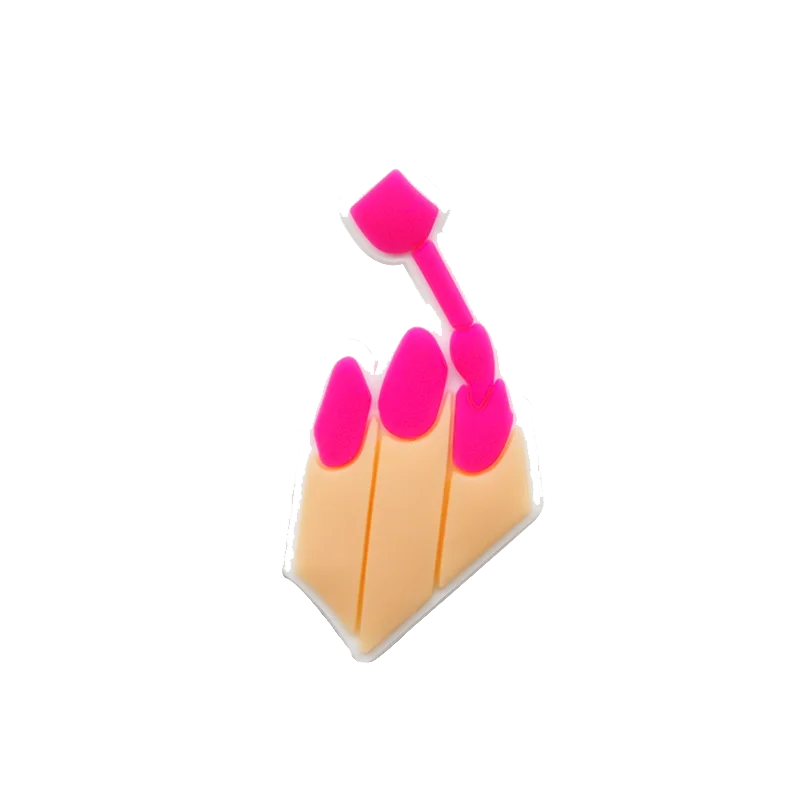 1pcs PVC Make Up Style Shoe Charms Women Girls Sandal Accessories Lipstick Perfume Shoe Decorations Pins for Gifts Clog Buckles
