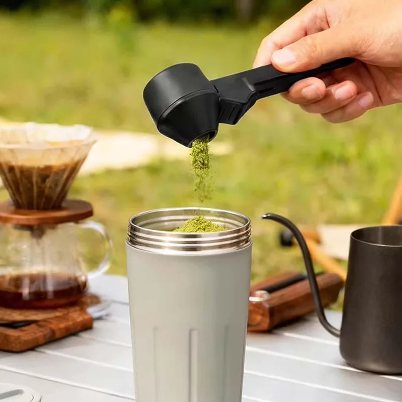 1/10pcs Sliding Leakproof Coffee Scoops Large Capacity Coffee Protein Milk Powder Measuring Spoon Portable Home Kitchen Gadgets