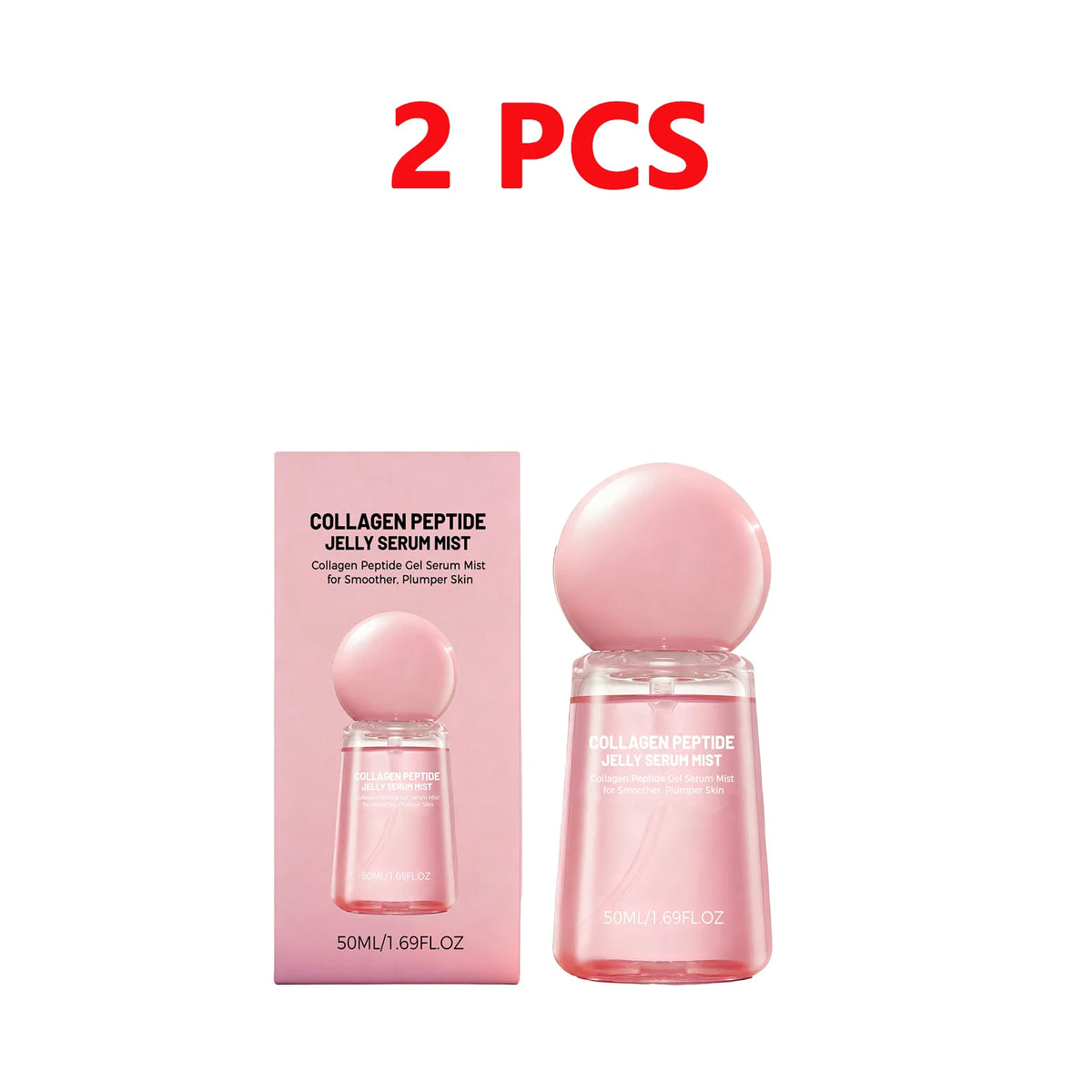 Collagen Peptides Jelly Serum Mist Moisturizing Face Sprayable Hydrogel for Smooth Looking Skin Travel Size Skin Care Gift Women