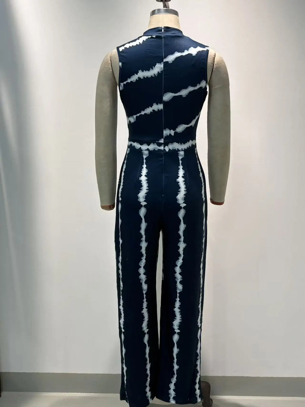New 2023 Summer Casual Slim Fit  Pants Sleeveless Long Pants Women's High Waist Wide Leg Jumpsuit Comfortable Print
