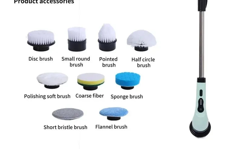 Powerful Cordless Electric Spin Scrubber Multipurpose Cleaning Brush for Shower Sink Tile Grout Kitchen Bathroom