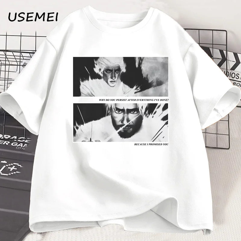 Jayvik T-Shirt Men Women Vintage Style Jayce X Viktor Arcane Printed T-shirts Men Cotton T Shirts High Quality Streetwear Tee