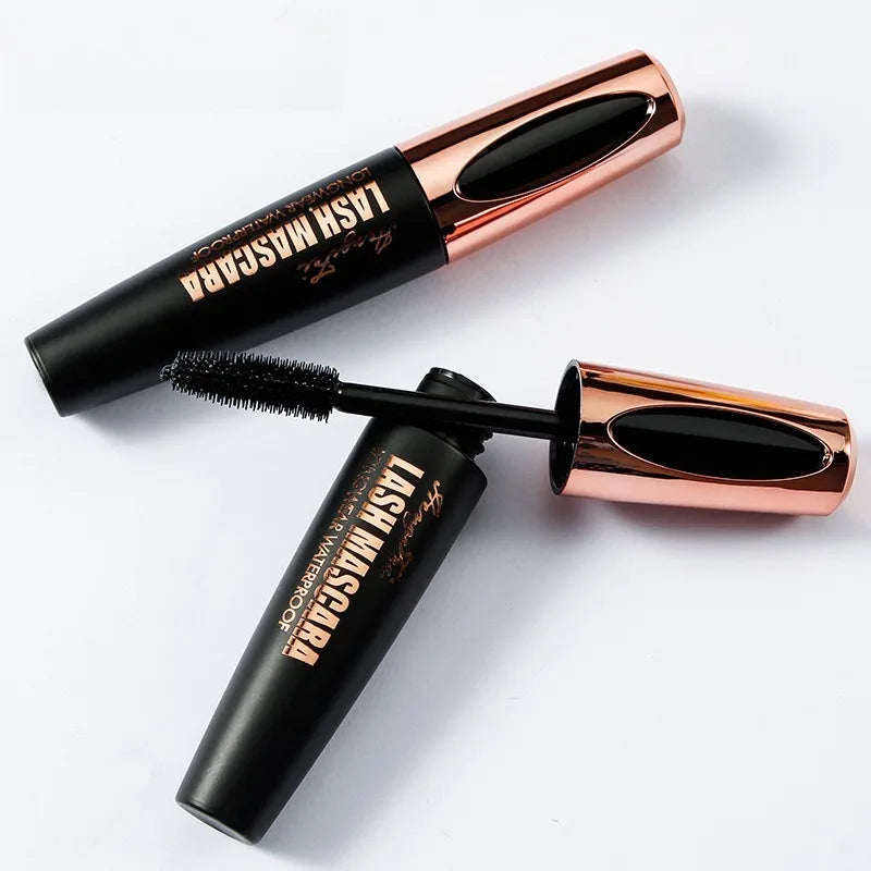 Extension 4D Pure Silk Fiber Lash Mascara Makeup Waterproof Ultra Black Volume and Length Thick Lash Extension Makeup Eyelash