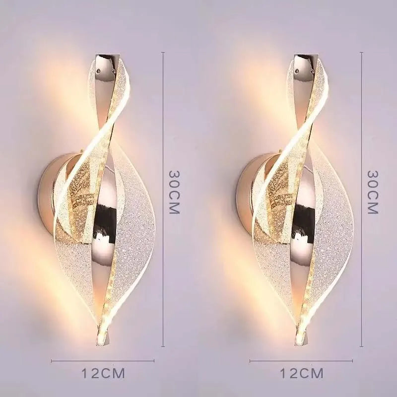 Nordic LED Wall Lamp Indoor Living Room Lighting Originality Lamps Home Decoration Aisle LED Acrylic Bedside Modern Wall Lights