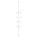 Stainless Steel Bathroom Corner Storage Rack Telescopic 4 Layer Shower Organizer For Shampoo Shower Gel Punch-Free Bathroom Rack