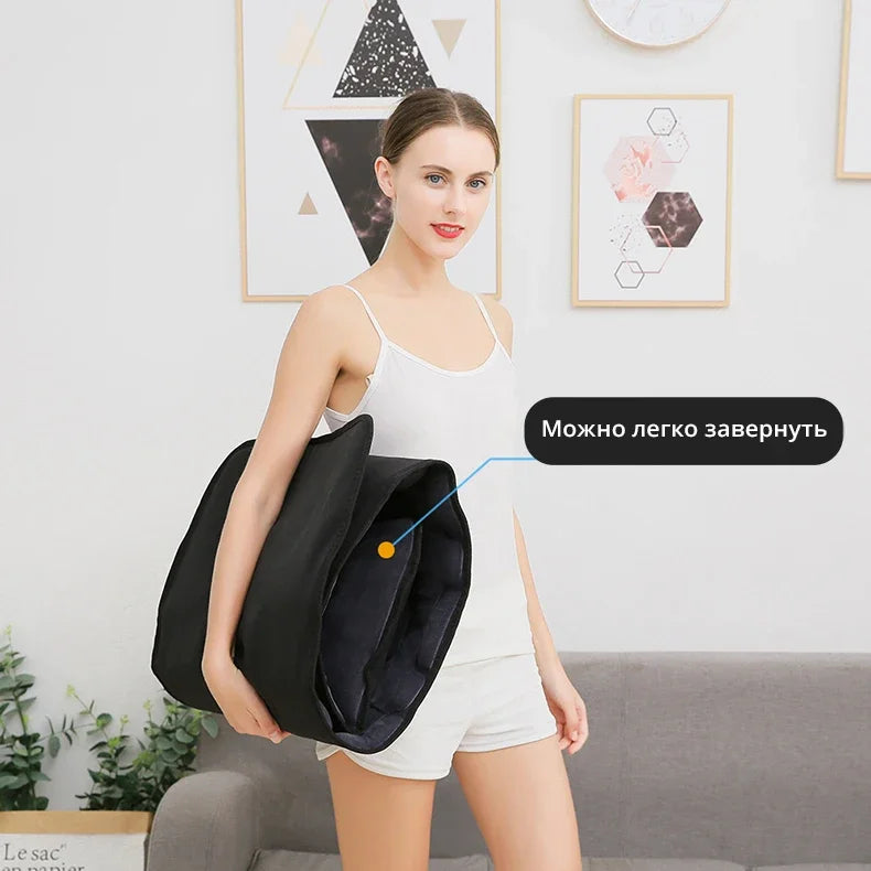 NEW Soft Electric Vibrator Heating Back Neck Massager Mattress Waist Pad Pad Home Office Relaxing Bed Pain Relief Health Gift