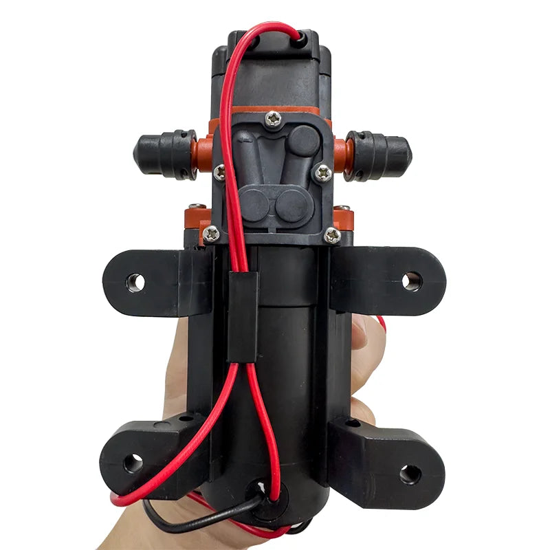 Miniature 35PSI DC 12V 24V Marine Electric Booster Pump Diaphragm Self-priming Pump Solar Shower Car Wash Toilet Pumping RV