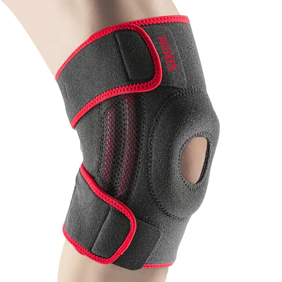 AOLIKES 1PCS Knee Brace for Women & Men with Side Stabilizers, Patella Knee Brace for Knee Support for Running, Basketball