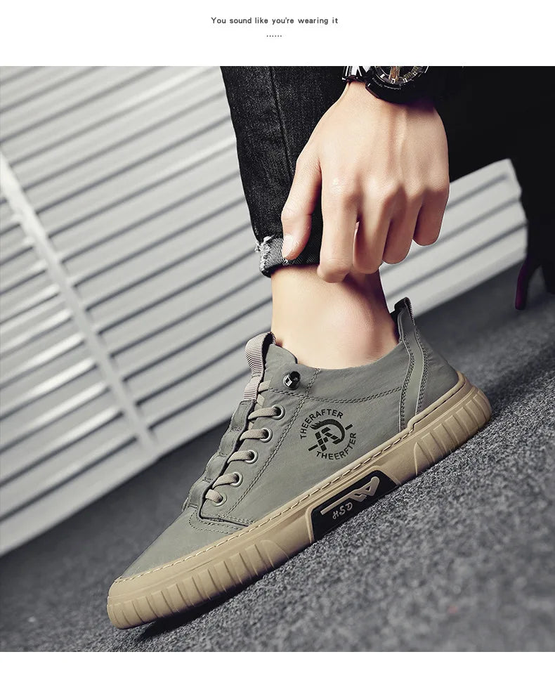 Men Sneakers Casual Canvas Shoes Breathable  Walking Flats Slip-on Man Vulacnized Shoes Summer Working Footwear Zapato De Hombre