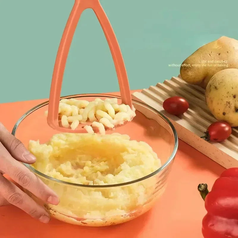 Long Handle Potato Masher Pressure Mud Machine Fruit Vegetable Masher Tool Kitchen Gadgets Machucador Картофельная давилка