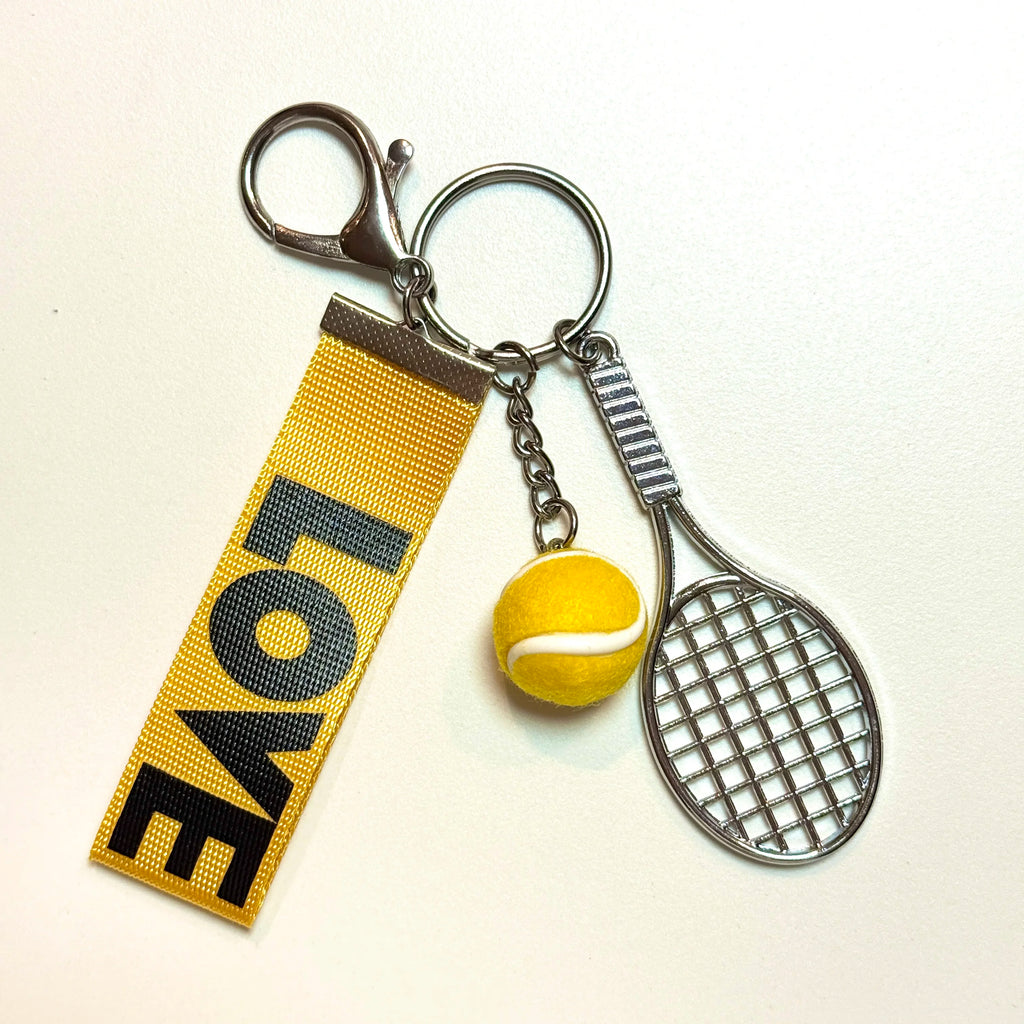 Sports Style Letter Tennis Bag Pendant | Bag Charm | Backpack Ornament | Keychain