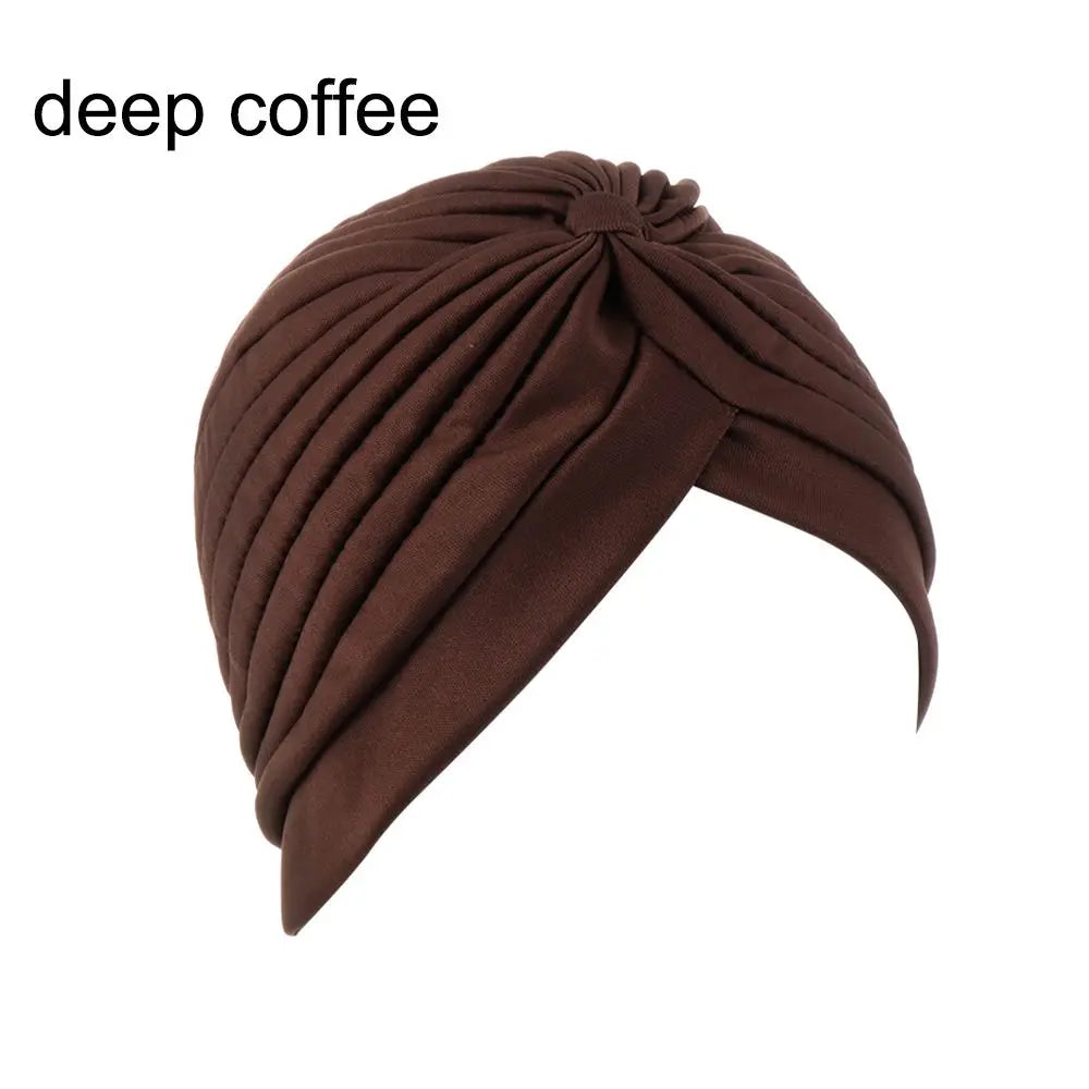 Women Head Wrap Ladies Head Cover Stretchy Turban Muslim Hat Bandana Scarf Hair Loss Chemo Cap Headwear
