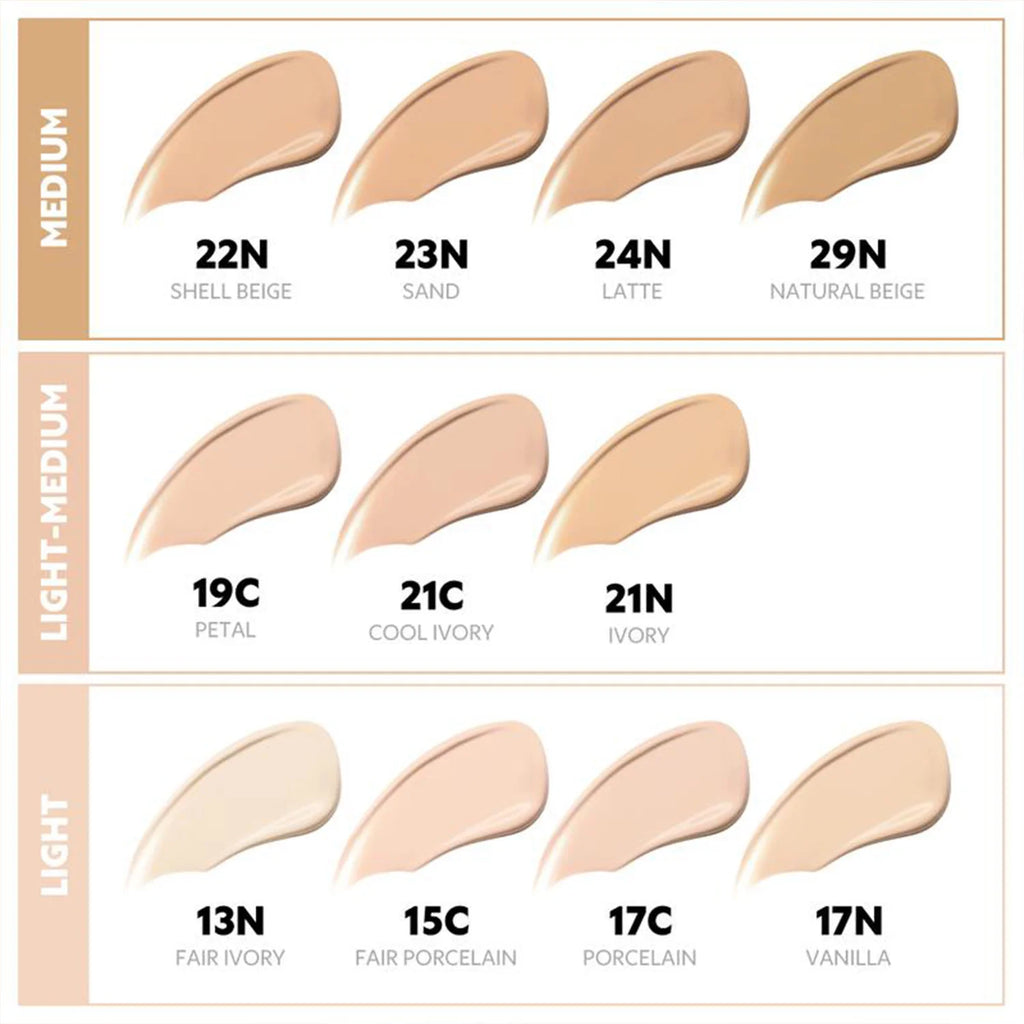 Matte Air Cushion Foundation Full Coverage - Waterproof Poreless Smooth Base Cream Long-lasting Cosmetics