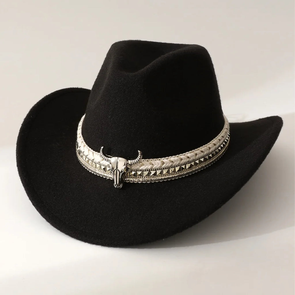New Heart Shaped Cowboy Head Accessories Cowboy Hat Felt Hat New Men's and Women's Outdoor Hat Knight Hat