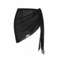 Sexy Solid Color Women Beach Skirt Short Strap Design Bikini Skirt Sheer Swimsuit Coverups Summer Vacation