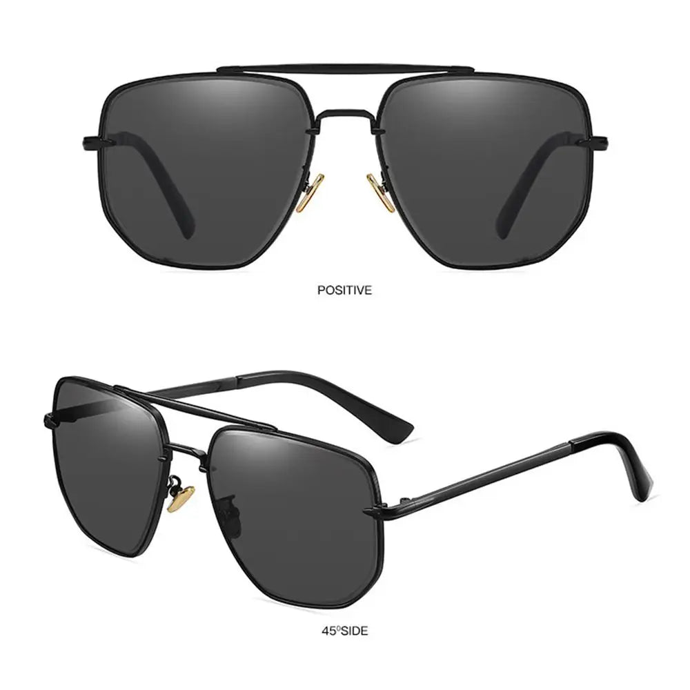 Retro Metal Frame Sun Glasses Driving Polygon Sunglasses Sun Glasses Polarized Sunglasses for Men Men's Shades