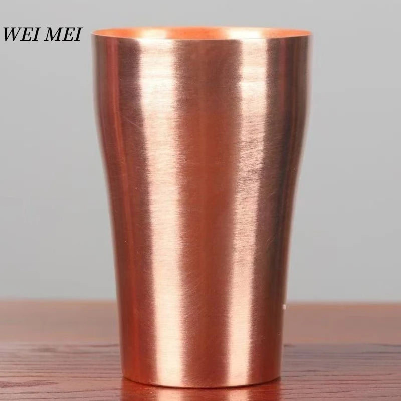 Vintage Copper Breakfast Coffee Cup,Handcrafted Thickened Smooth Surface Moscow Water Mule 400 ml Juice Mug,Tea Cup Tableware