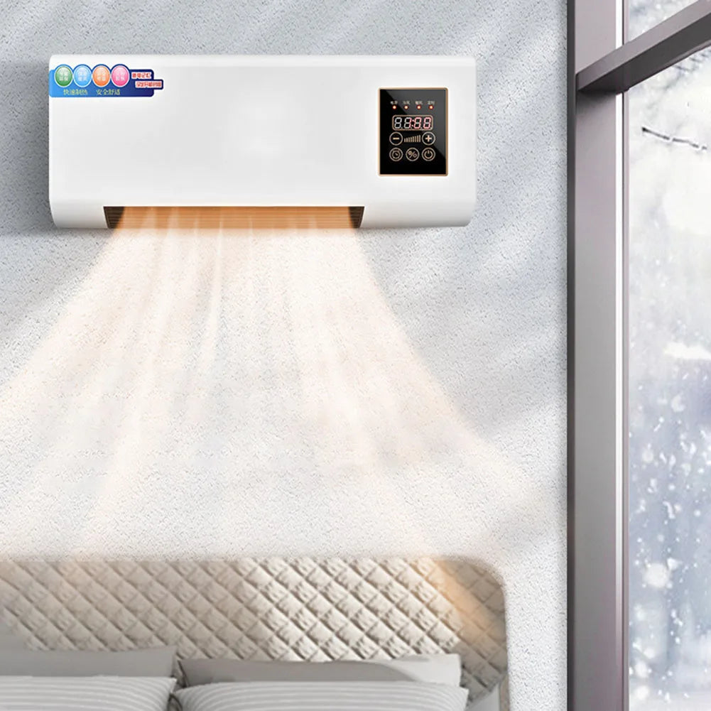 2 in 1 Portable Air Conditioner Heater Wall Mounted Ductless Cooling Heating Fan No Outdoor Unit Mini AC for Home Room RV