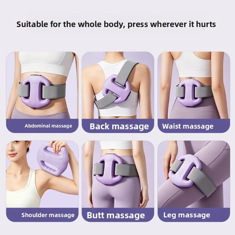 Lazy person's fascia ring fat-burning machine for belly, waist and leg slimming and body beautifying, fat-burning massage device