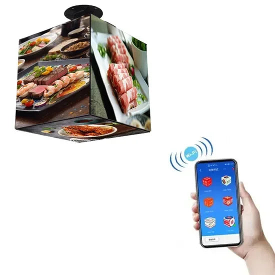 Custom Weatherproof Outdoor LED Display3D Display Cube Box