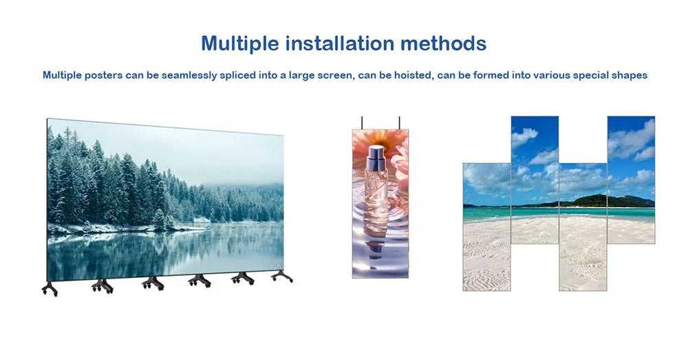 Display Screen Poster Double-sided Digital Signage Totem Ledwall for Shopping Mall Advertising Boards Indoor Panel Signs