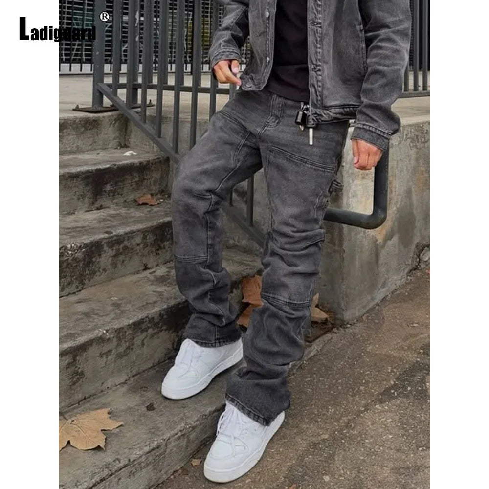 Large Size Mens Sexy Jeans Pants Casual Denim Pantalon Men Clothing 2026 European and American style Fashion Cargo Jean Trousers