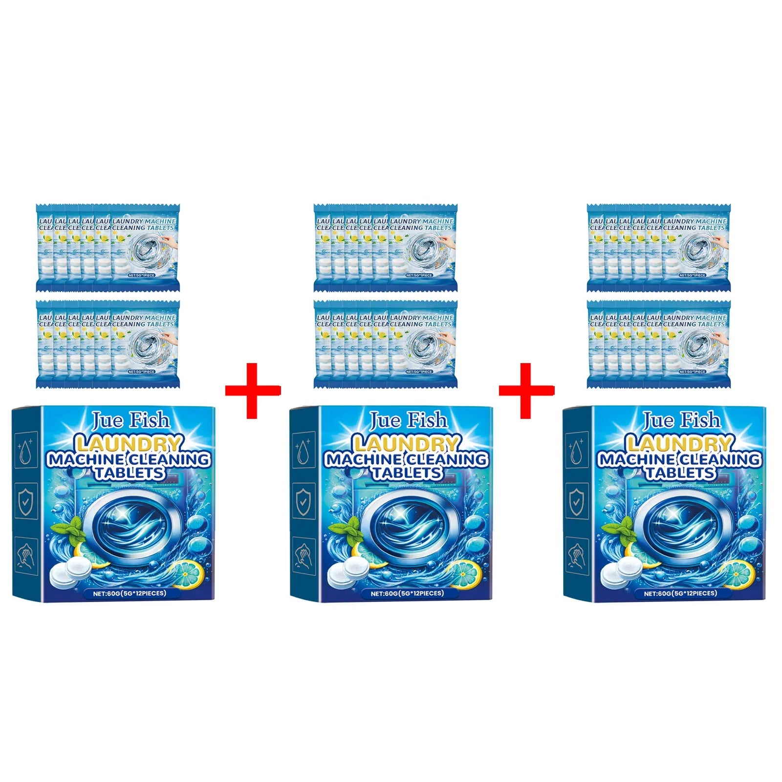Washing Machine Cleaner Tablet Washer Deep Cleaning Tank Effervescent Descaling Machine Odor Removal Laundry Machine Clean Agent