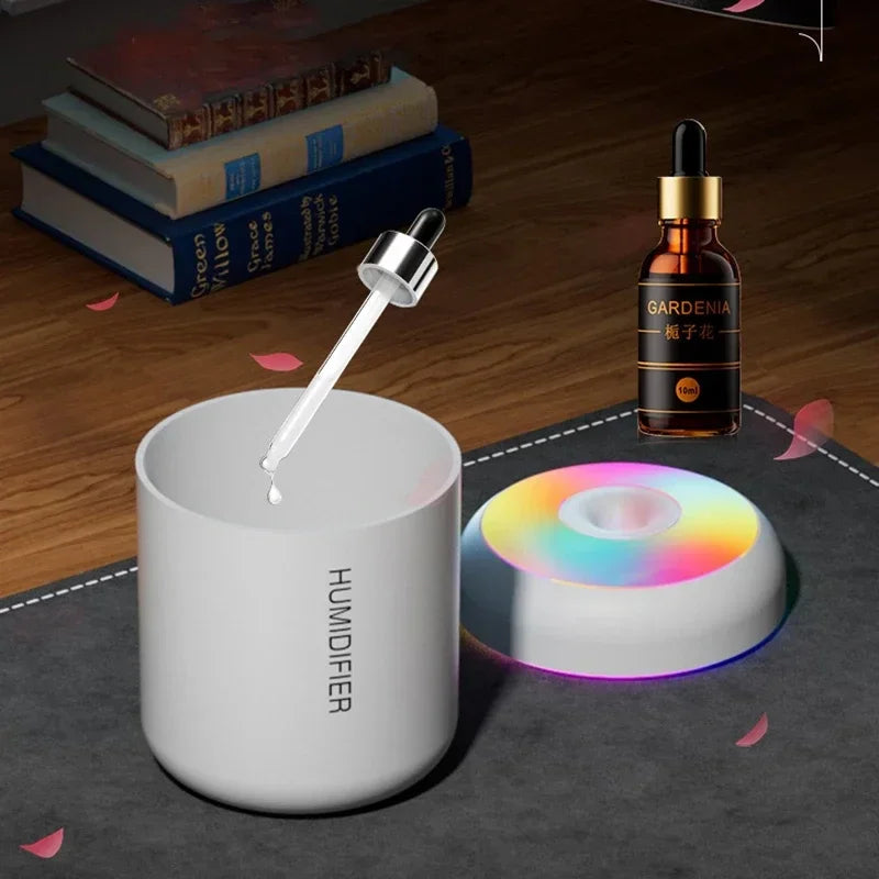 Air Humidifier USB Electric Fragrance Aroma Diffuser Essential Oil Purifier Mini Mute Humidifier For Car Home Bedroom