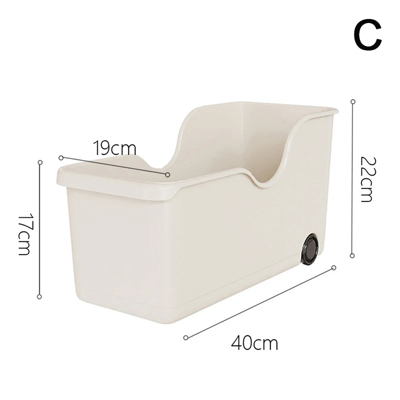 Kitchen Sundries Storage Case with Wheels Seasoning Bottle Storage Container Kitchen Closet Organizer Make Up Organizer