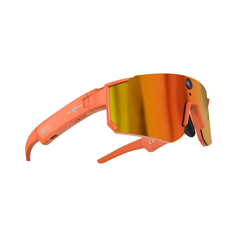 Cycling Smart Camera Glasses 800MP Photochromic Smart Glasses Bluetooth Calling Photo Video ChatGPT Music Translation