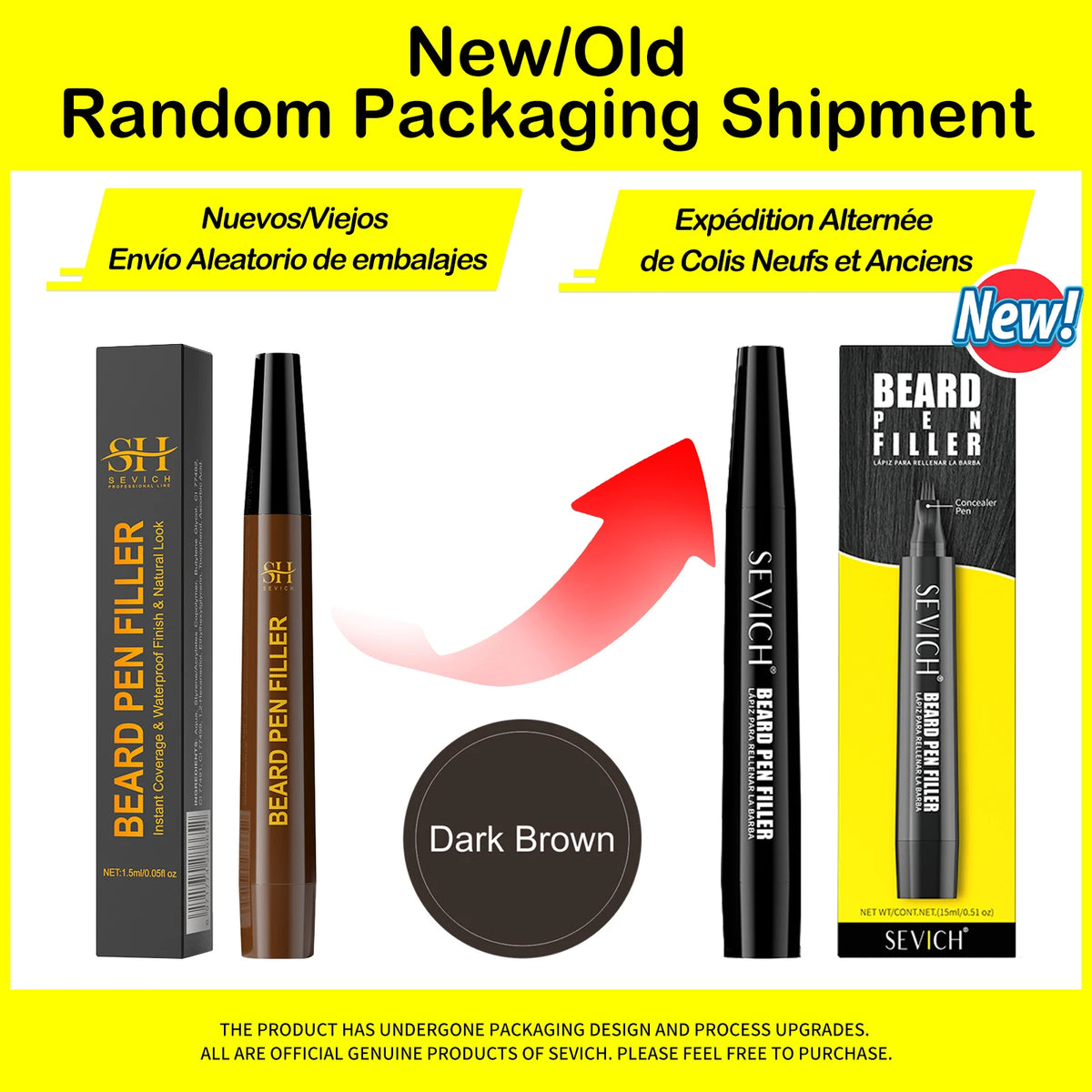 Waterproof Beard Pen Beard  Filler Pencil And Brush Beard Enhancer  Lasting Repair Moustache Coloring Shaping Tools Hair Pencil