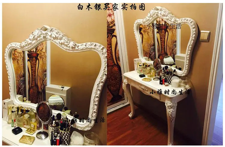 Bathroom Vanity Mirror Wall Unique European Creative Aesthetic Save Space Mirror Modern Simple Espejo Pared House Decoration