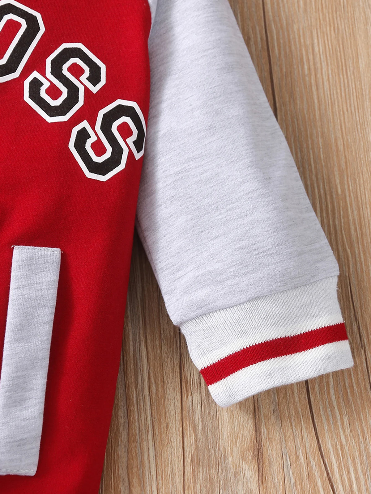 Cute Personalized Baby Boy Jumpsuit Fashionable Letter Print Long Sleeved Round Neck Comfortable Clothing for Infants