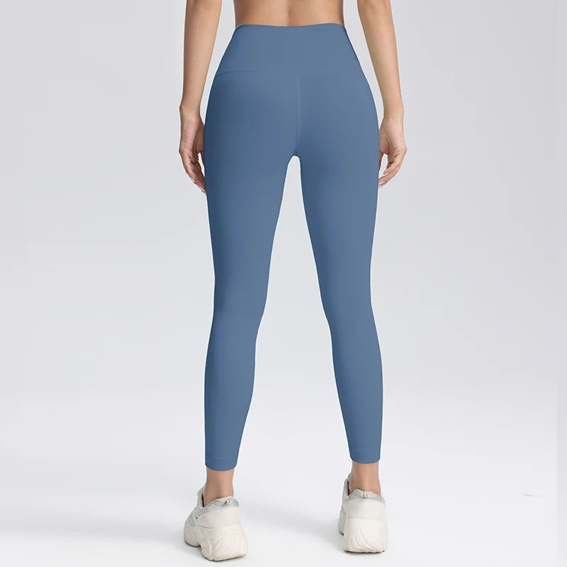 High Waisted Compression Leggings Hip Lifting Yoga Pants Women's Sports and Fitness Tight Cropped Pants