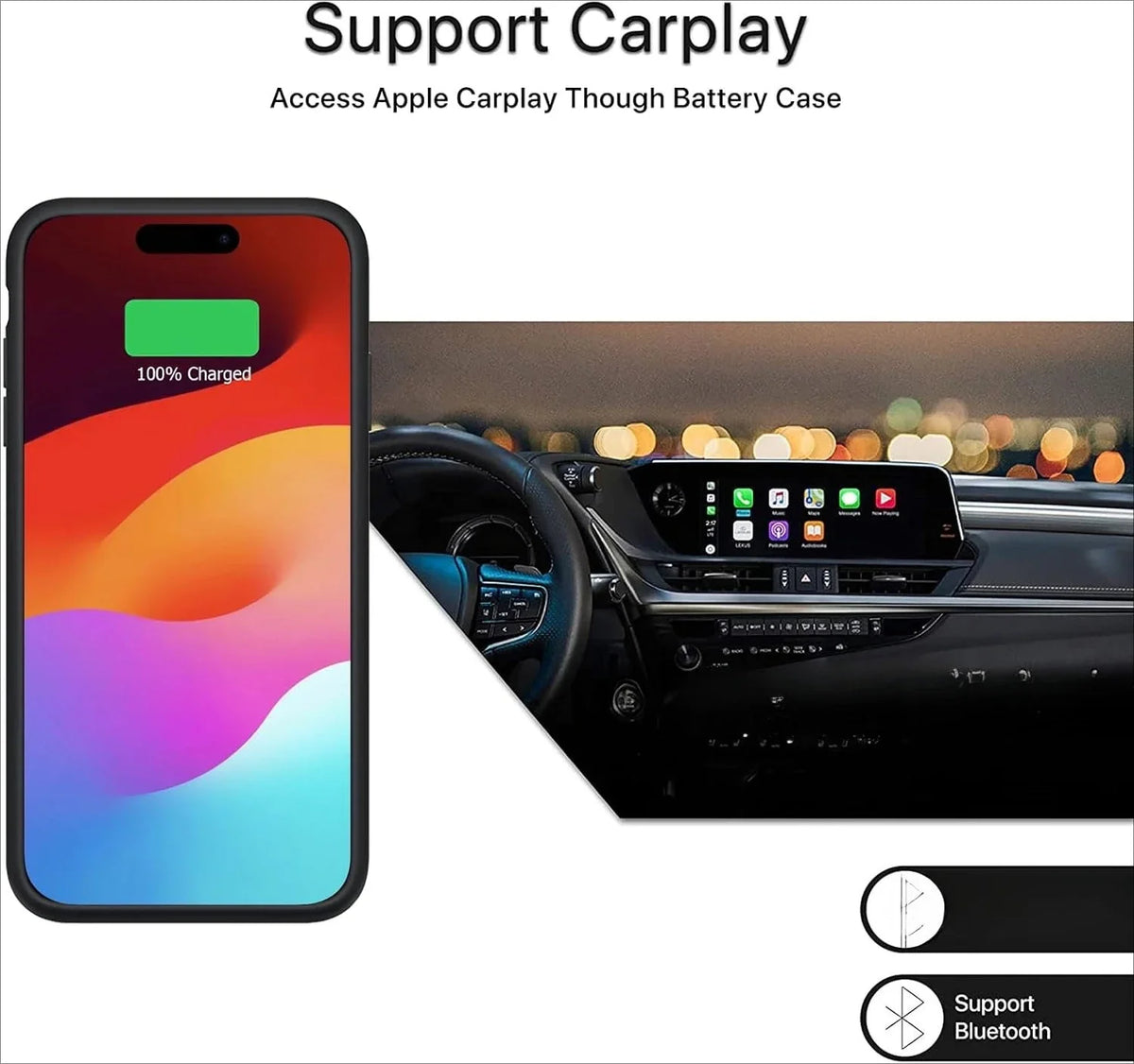 10000mAh New Excellent for IPhone 13 Mini 16 Pro Max 15 Plus 14 13 12 Mini 11 6 6S 7 8 Battery Charger Case Charging Cover Power