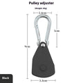 Secure Tent Rope Hanger with Ratchet Tie-Down System; Heavy-Duty Camping Gear with Reinforced Metal Gears and Adjustable Strap