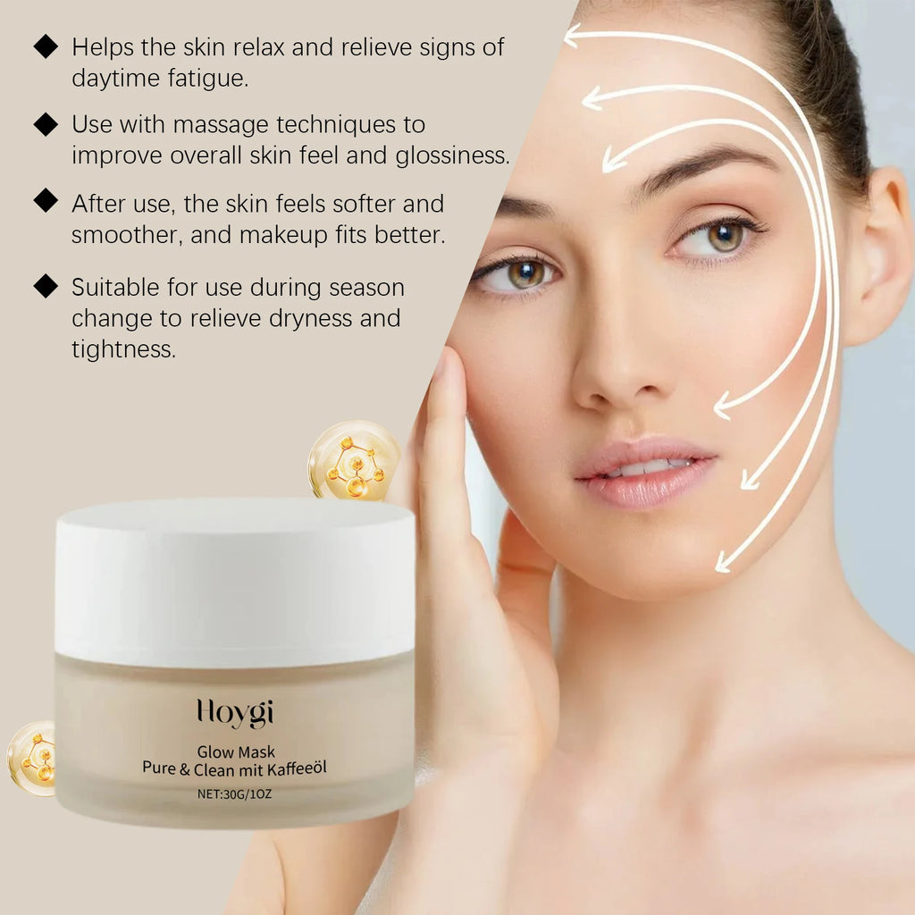 Hoygi Anti-Wrinkle and Firming Serum Moisturizing Facial Rejuvenation Deep Hydration Face Glowing Skin Care Overnight Mask 30g