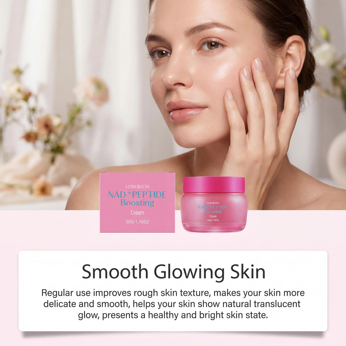 NAD+ Peptide Boosting Cream Anti Wrinkles Lifting Face Sagging Skin Enhance Elasticity Repair Hydrate Skin Cream Korean Skincare