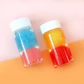 Eyelashes Tweezers Cleaner Eyelash Extension Tweezers Cleaning Tools with Glue Remover Liquid and Sponge Ball Cleaning Glue
