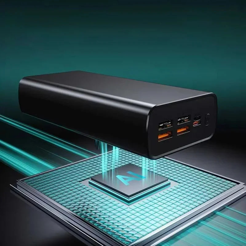 Lenovo CCC 500000mAh Power bank 140W Super Fast Charging Portable Battery Charger Ultra Capacity LED Digital Display For Xiaomi