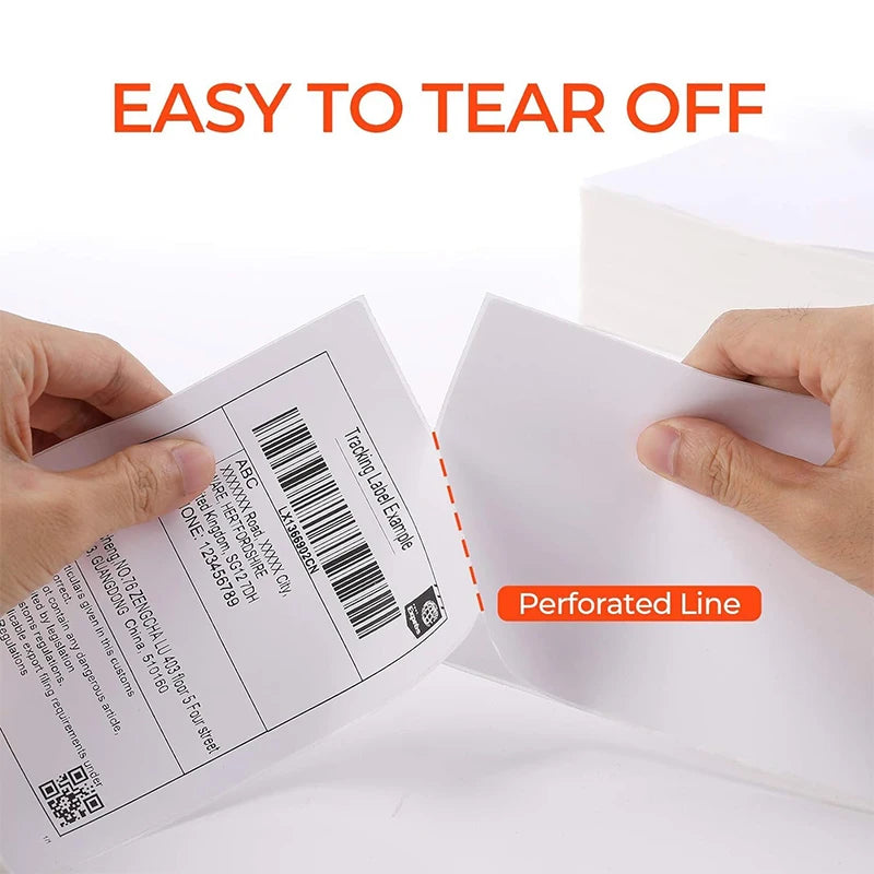 4x6 Inch Direct Thermal Labels 100/200/500 Sheets Self-Adhesive Thermal Shipping Label Paper For Business DHL Express Waybill