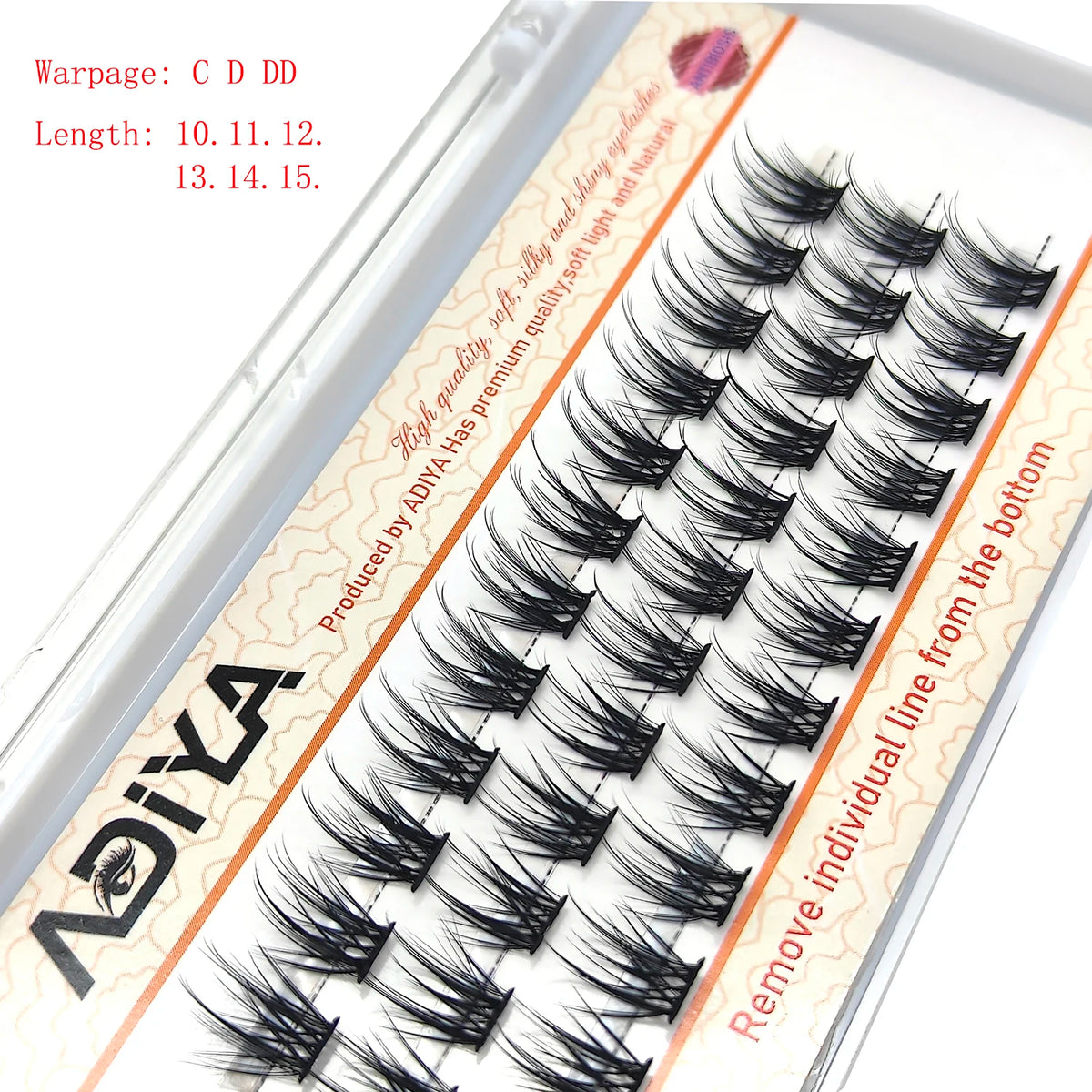 DIY Cluster Lashes for Personal Makeup Wide Stem C D DD Curl Eyelash Extension Segmented False Eyelashes Individual Natural Lash