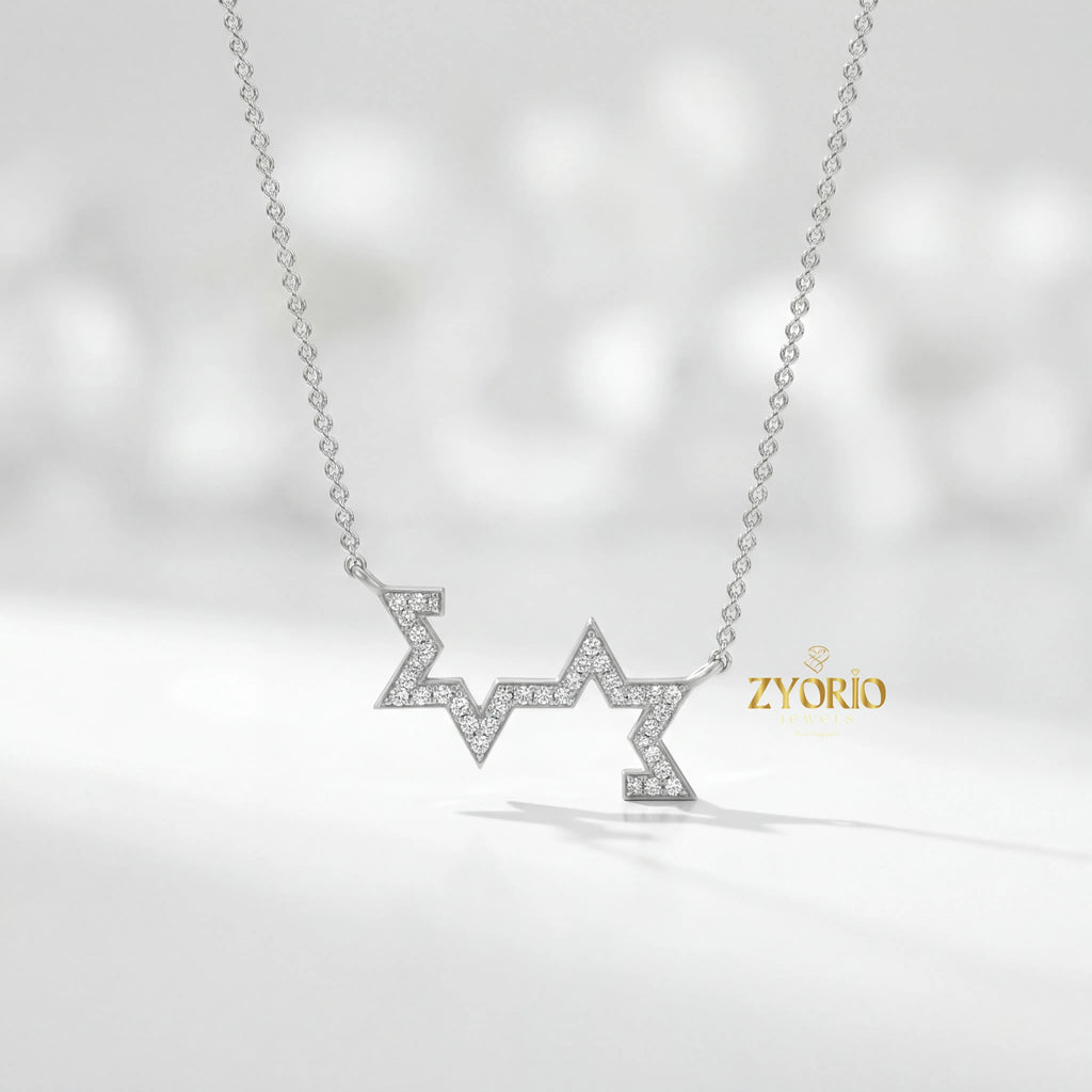Night Sky Charm Diamond Pendant Necklace 925 Sterling Silver Luxury Jewelry Women Trendy Fashion Statement Wedding Engagement
