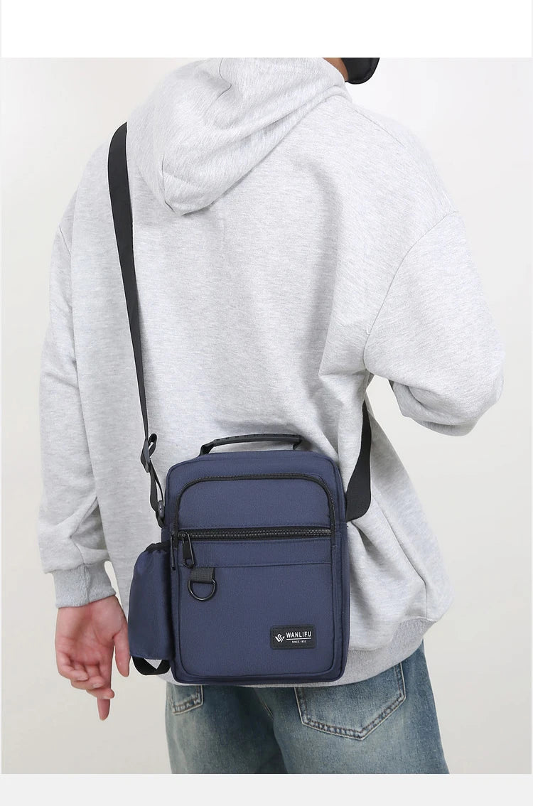 Fashion Casual Men's Bag Handbag High Quality Man Crossbody Bags Easy Travel Bag Stylish Men's Shoulder Bag With Bottle Pocket