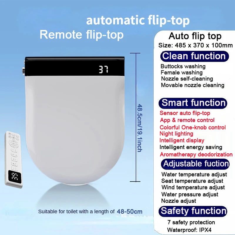App Inteligente Cleaning Smart Flip Toilet Inodoros Japones WC Bidet Toilet Auto Sensor Toilette Japonaises Electric Toilet Lid