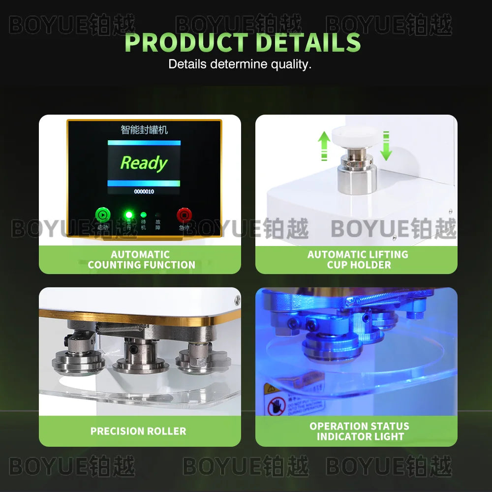 Automatic non-rotating can sealing machine Commercial can  Sealing machine Beverage polyester can