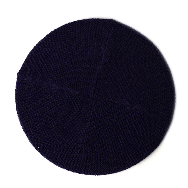 Geebro Women's Fashion Casual Plain Knit Beret Hat Spring Autumn Berets for Women Ladies Elastic Artist Beanie Beret Hats