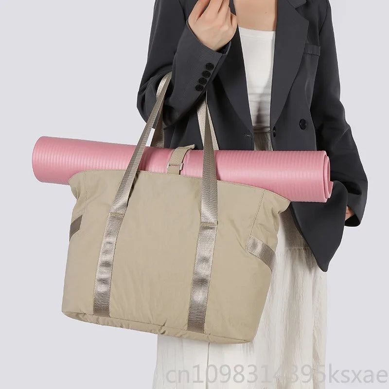 Women's Large Tote Bag with Padded Laptop Compartment, Yoga Mat Travel Work Daily Handbag Shoulder Bag