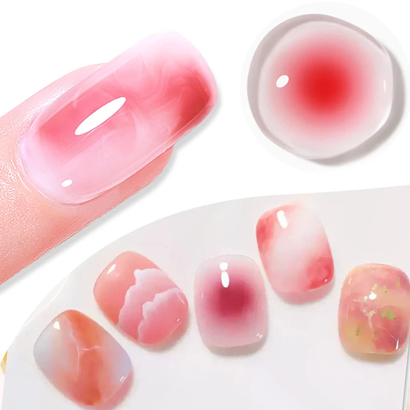 BORN PRETTY 15ml Autumn Nail Blossoming Gel Spreading Effect Watercolor Flower Gel Easy to Apply for Nail Art Manicure Pedicure